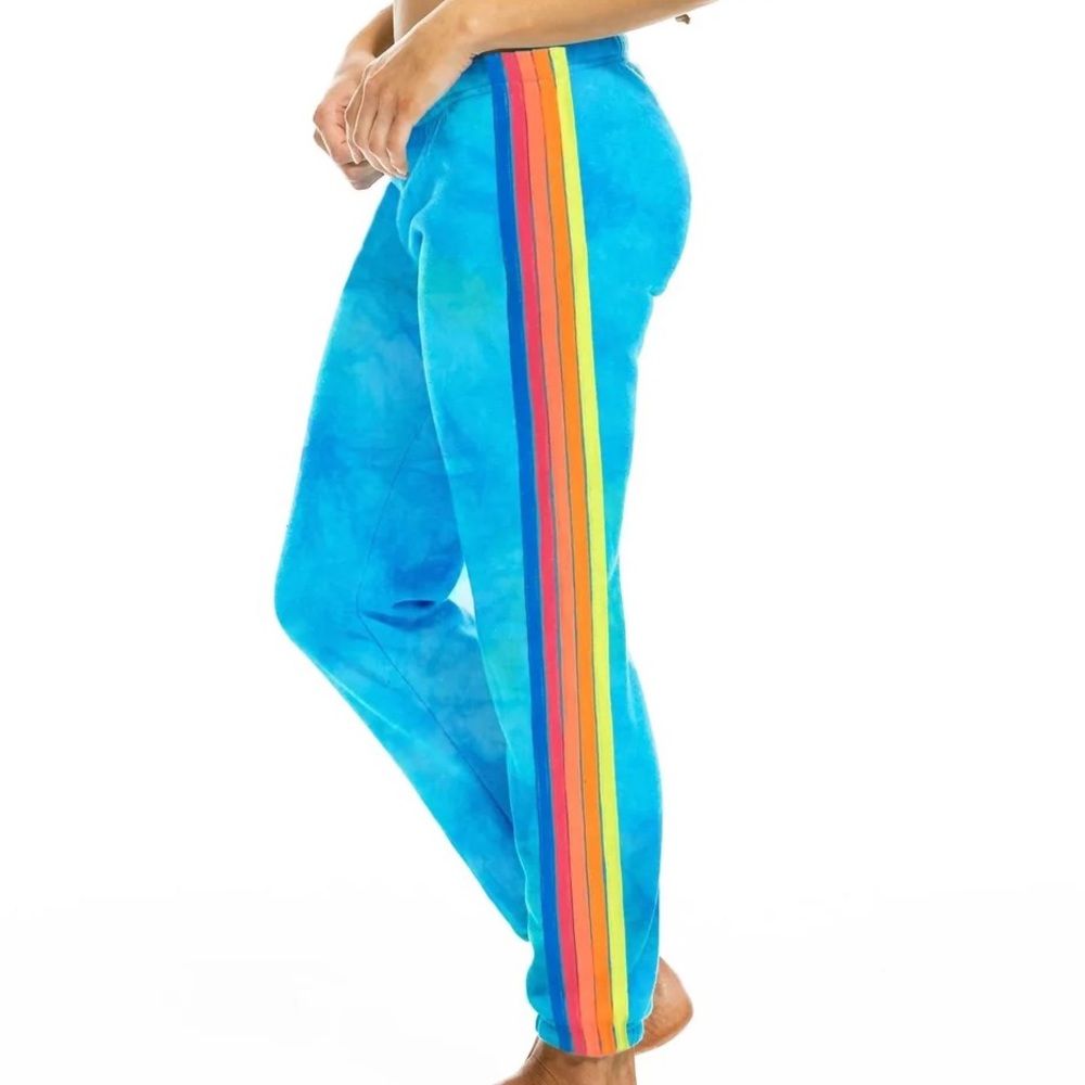 **ISO** Blue Tie Dye Aviator Nation Sweats
